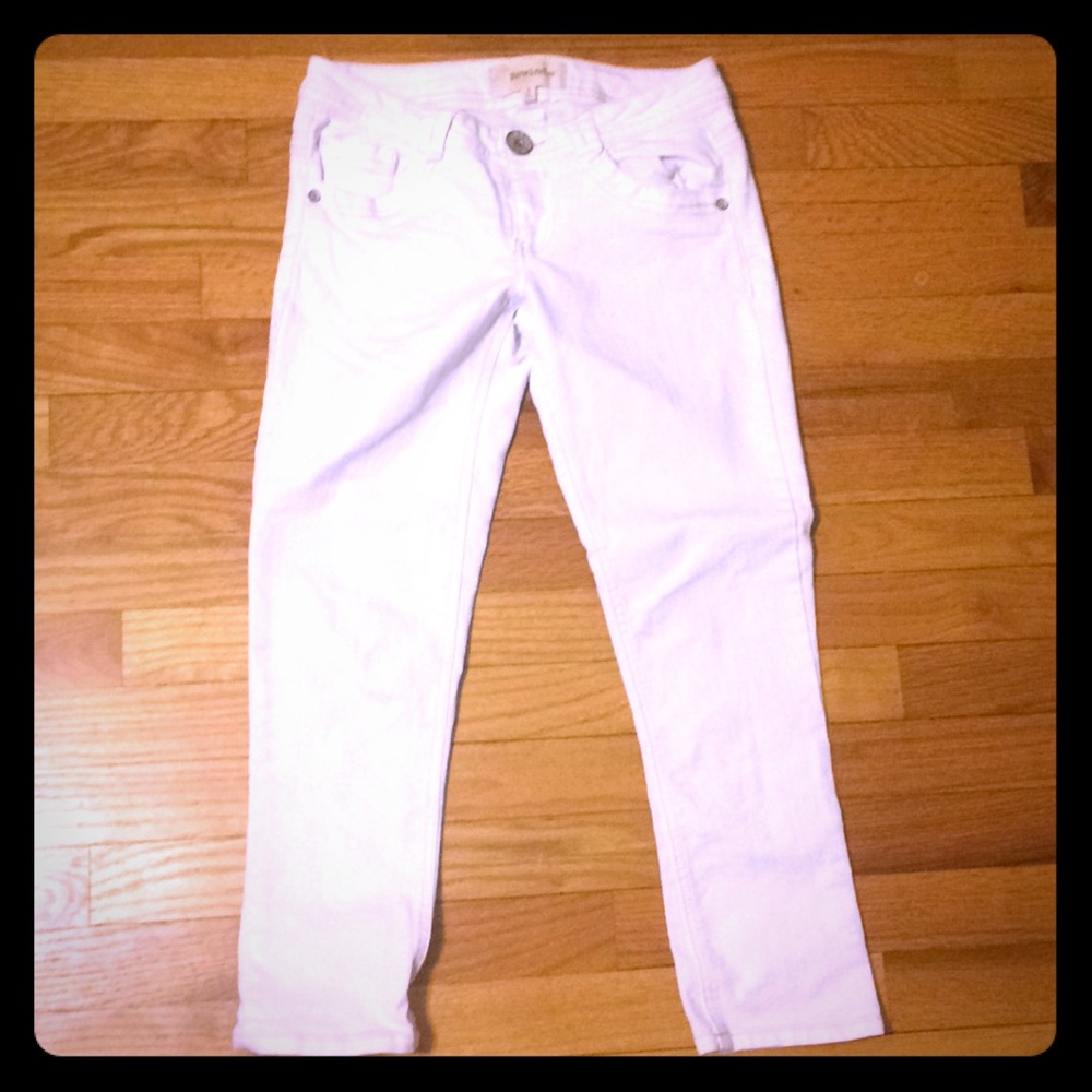 2 for $10 Rewind white capri’s